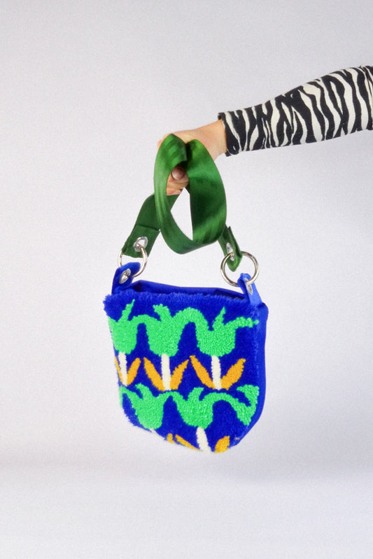 Sac tufté - Milune Lagon Tulipe bleu